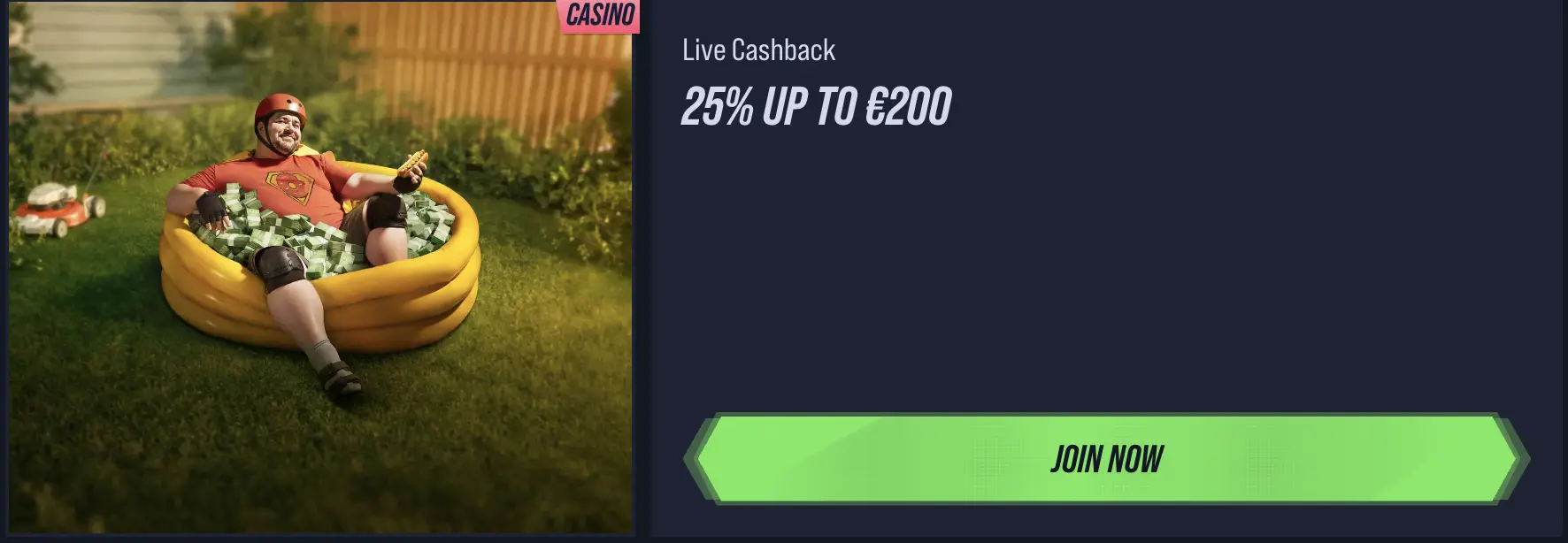 Live game promo banner