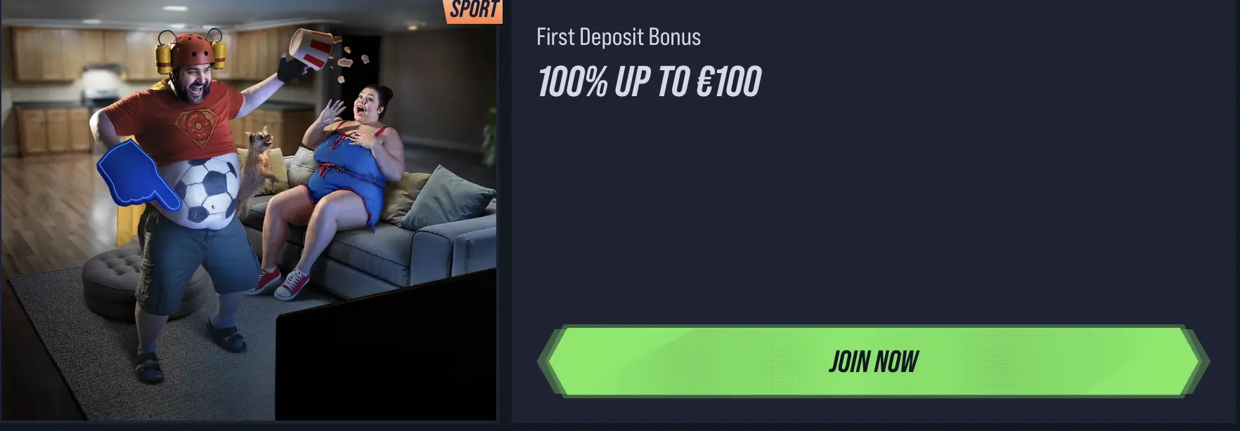 Sport bets promo banner